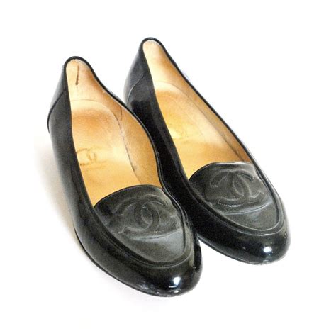 vintage chanel loafer|authentic Chanel loafers.